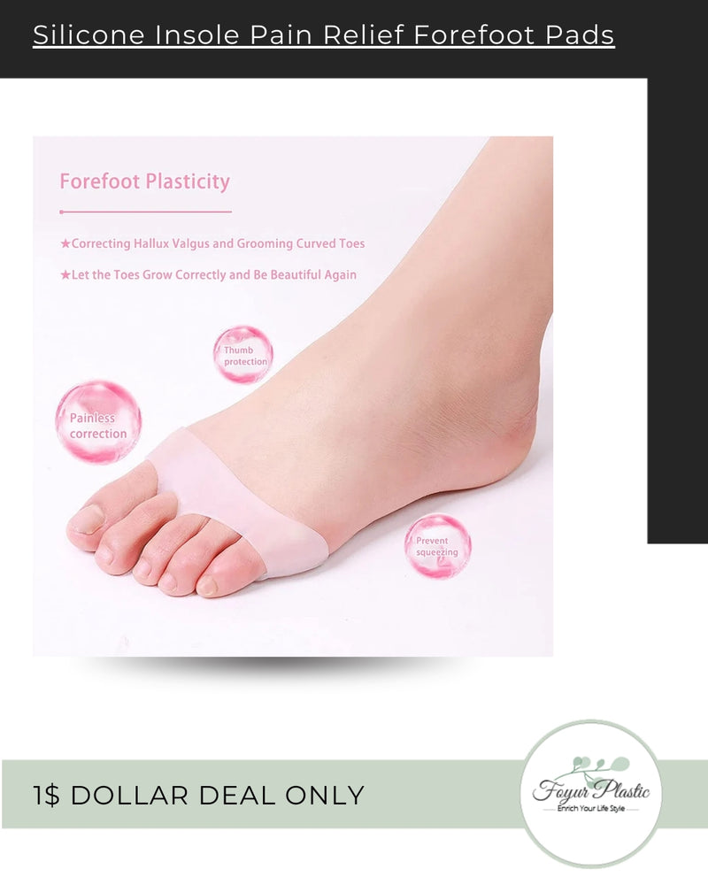 Silicone Insole Pain Relief Forefoot Pads ( Pack of 01 Pair )