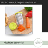 3 in 1 Cheese & Vegetable Grinder