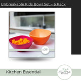Unbreakable Mini Bowl Set for Kids, Pack of 6