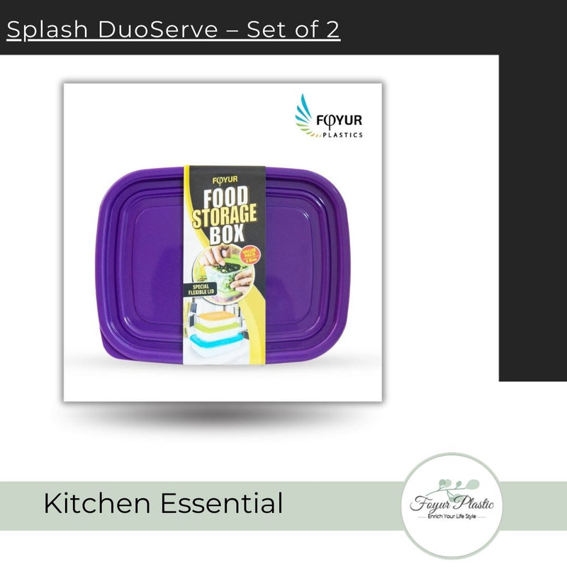 Set of 3 -  Multicolour Transparent Airtight Plastic Food Storage Container Box with Lid for Kitchen/Office/Lunch Box