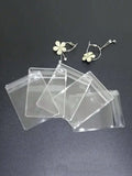 Pack of 10 Pieces - PVC Self Sealing Jewelry Transparent Storage Pouches