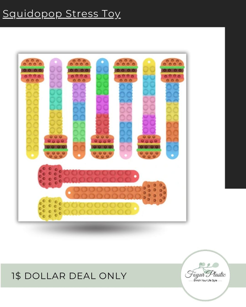 Squidopop Stress Relief Toys Sensory Silicone Sheet.
