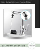 360° Free Swivel Newest Kitchen Filter Water Stream Faucet.