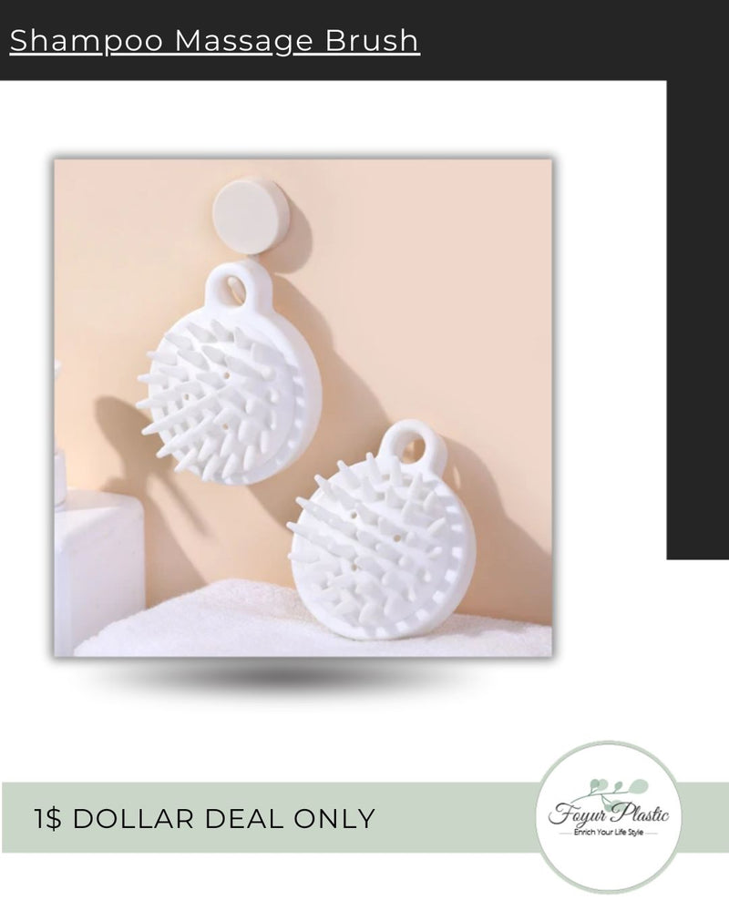 Silicone Shampoo Hair Root Head Scalp Massage Brush.