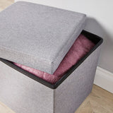 Foldable Storage Box Organizer With Stool