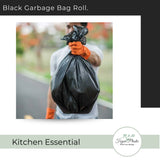 Black Garbage Bag Roll.