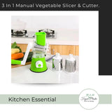 3 In 1 Manual Vegetable Slicer & Cutter.