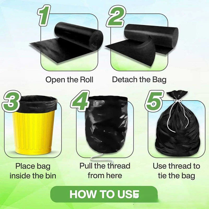 Black Garbage Bag Roll.