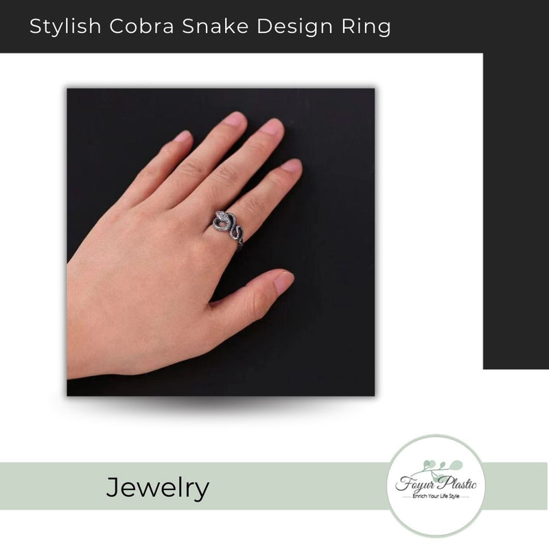 Stylish Cobra Snake Design Ring
