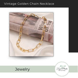 Vintage Golden Chain Necklace