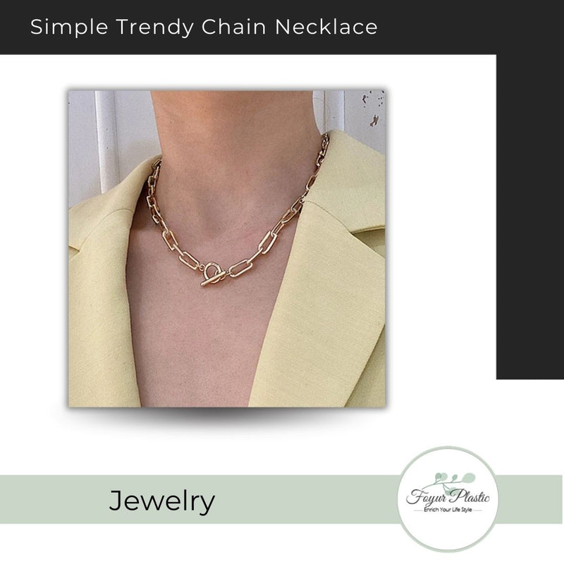 Simple Trendy Chain Necklace