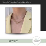 Simple Trendy Chain Necklace