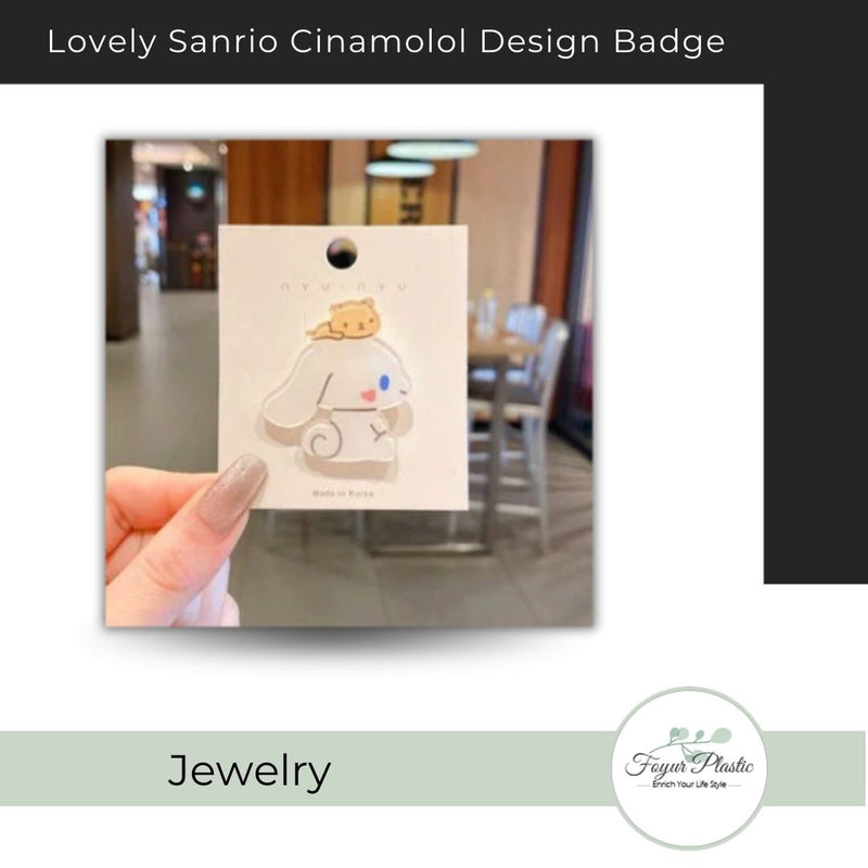 Lovely Sanrio Cinamolol Design Badge