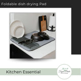 Foldable dish drying Pad