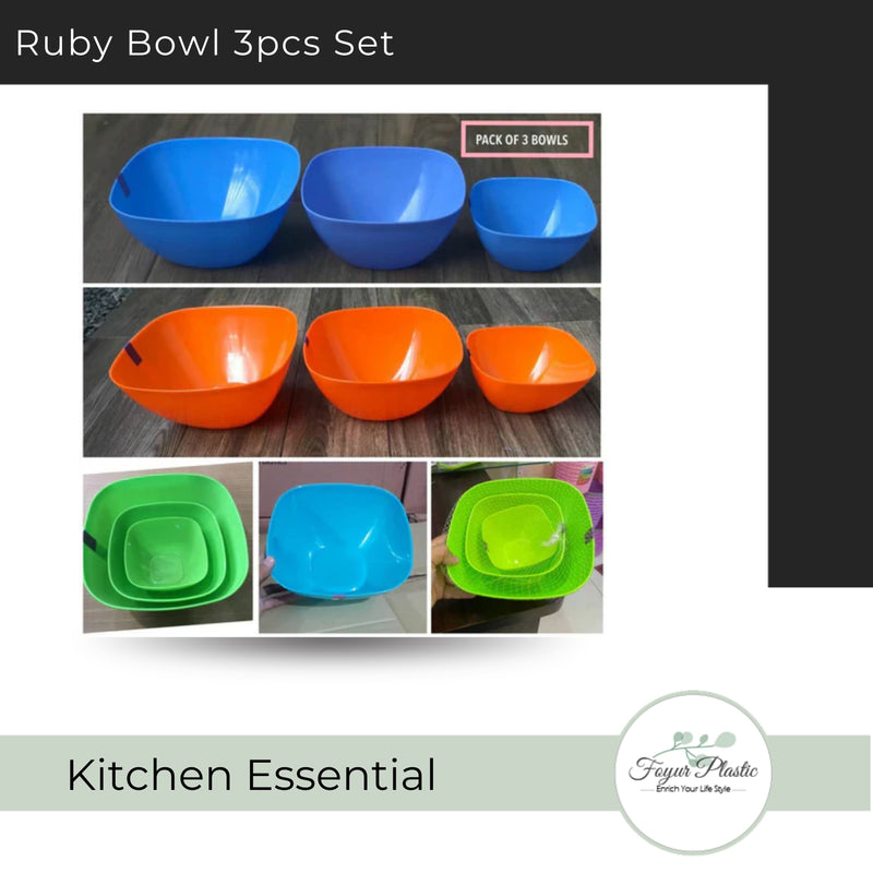 3 Pcs Multipurpose Bowl Set.