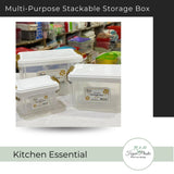 Pack of 3 - Multi-Purpose Stackable Storage Box Organizer