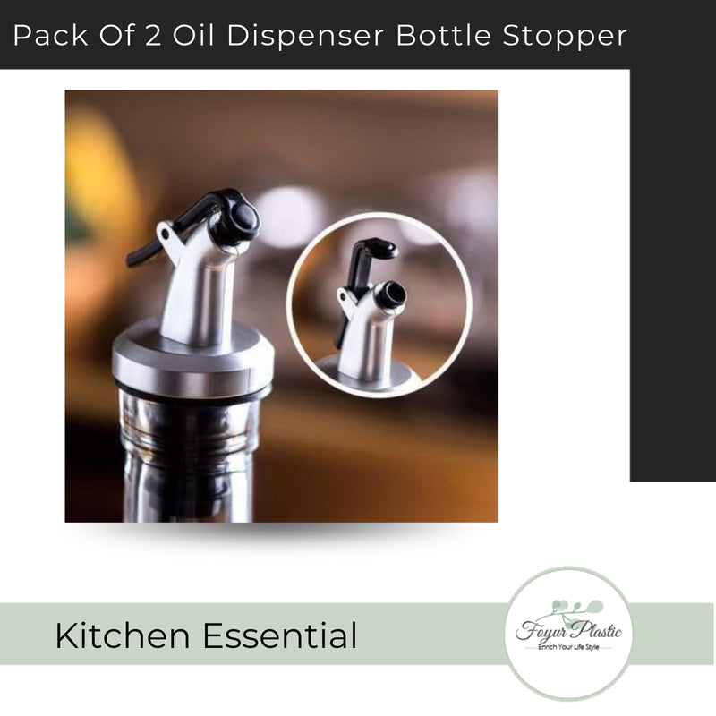Pack Of 2 Oil Dispenser Bottle Stopper