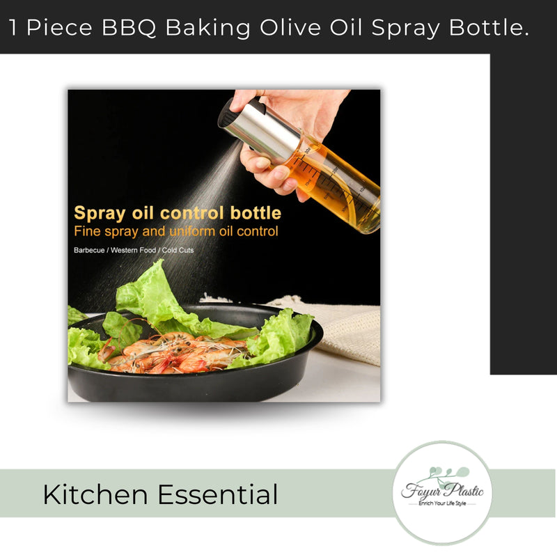 1 Piece BBQ Baking Olive Oil Spray Bottle.