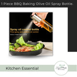 1 Piece BBQ Baking Olive Oil Spray Bottle.