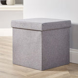 Foldable Storage Box Organizer With Stool