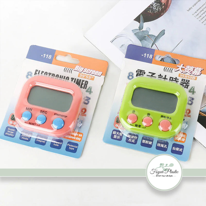 Mechanical Cooking Digital Kitchen Timer Manual Countdown Alarm Clock