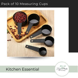 Pack of 10 Measuring Cups and Measuring Spoons