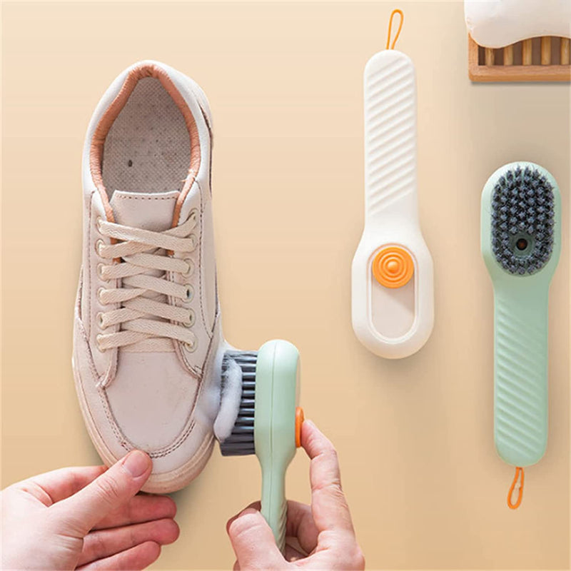 Multifunctional Liquid Shoe Brush - Automatic Liquid Adding Cleaning Brush.