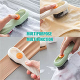 Multifunctional Liquid Shoe Brush - Automatic Liquid Adding Cleaning Brush.