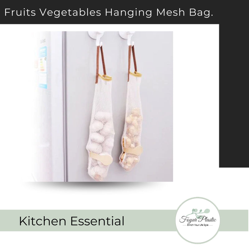 Fruits Vegetables Hanging Mesh Bag.