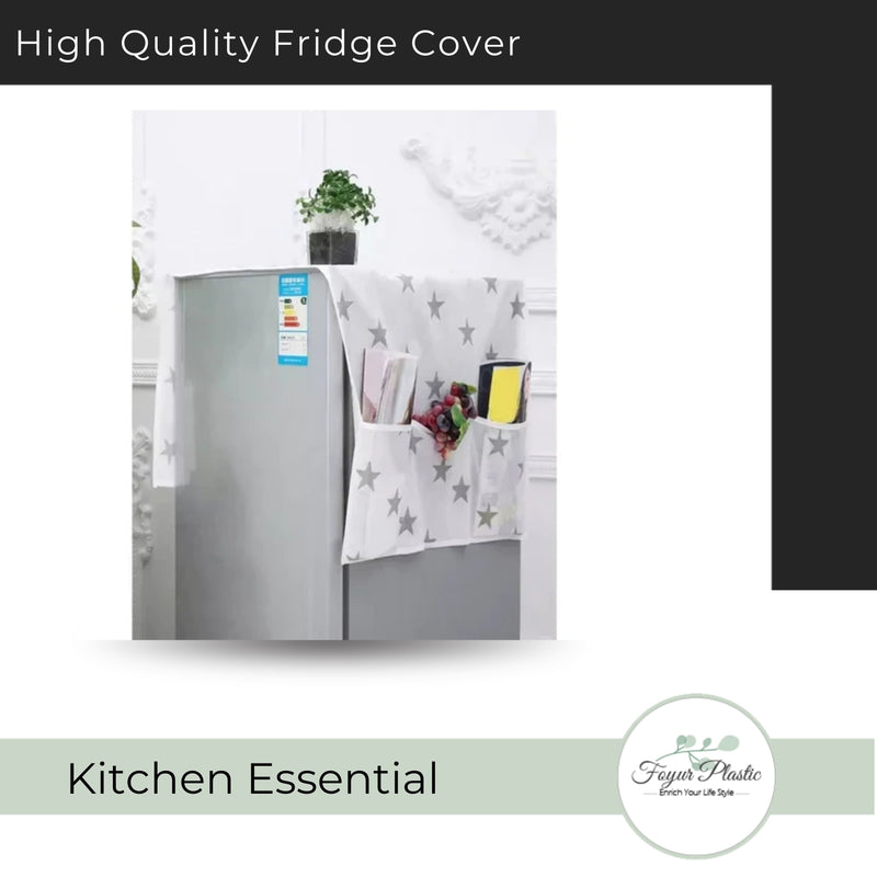 High Quality Fridge Cover with 6 Pockets Organizer
