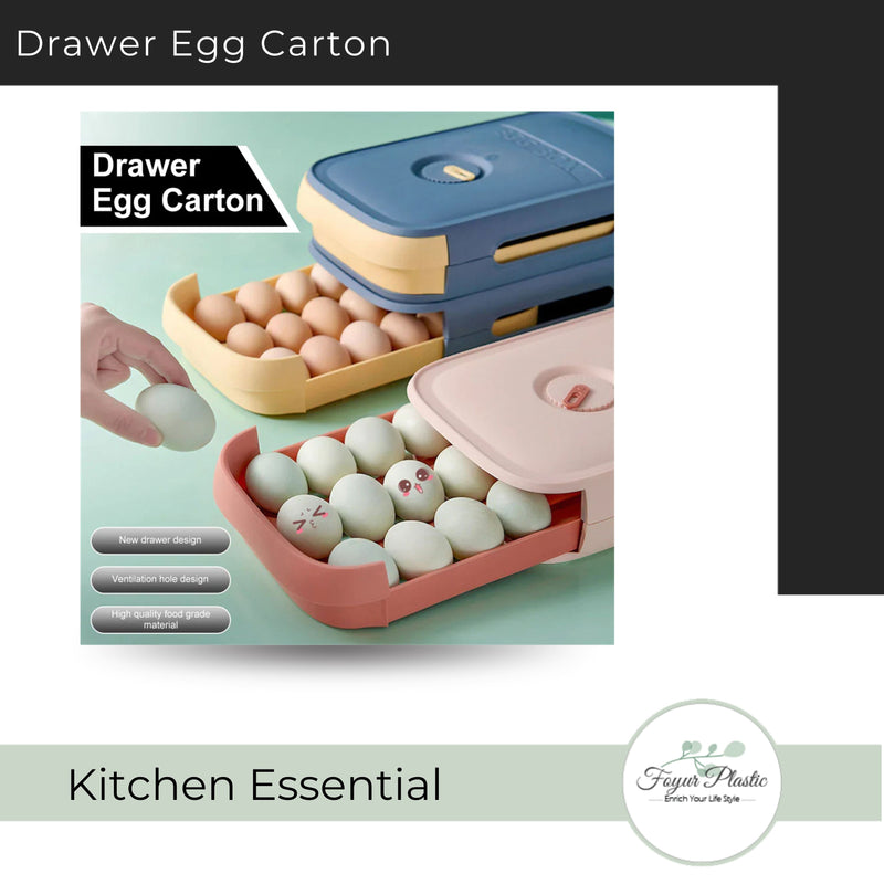 Plastic Storage Containers Drawer Organizer and Egg Tray.