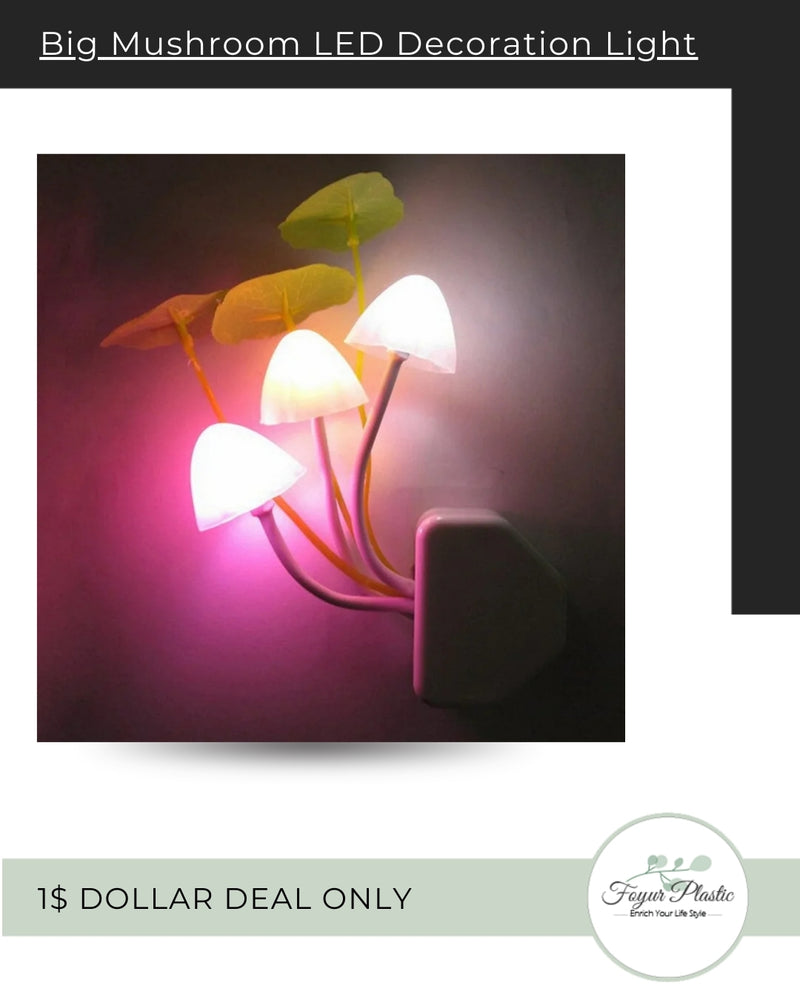 Big Mushroom Style Motion Sensor LED Decoration Light