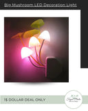 Big Mushroom Style Motion Sensor LED Decoration Light