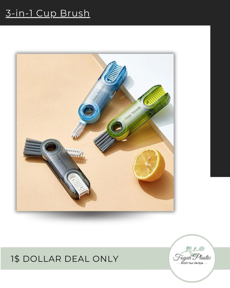 Multi-functional Triple Cup Cleaning Brush