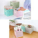 Fabric Clothes Storage box Cube Bin - Assorted Prints