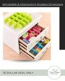 Adjustable & Interlocking Plastic Closet Drawer Dividers Organizers