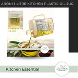 ARONI 1-LITRE KITCHEN PLASTIC OIL JUG
