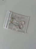 Pack of 10 Pieces - PVC Self Sealing Jewelry Transparent Storage Pouches