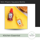 Mini Plastic Squeeze Bottle Pack of 2 Pieces
