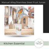 Aluminum Alloy/Stainless Steel Manual Hand Press Juicer Squeezer Household Fruit Juicer Extractor Machine Kitchen Tools&Gadgets