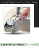 Long Handle Removable Steel Wire Ball Cleaning Brush