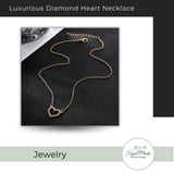 Luxurious Diamond Heart Necklace