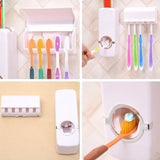 Toothpaste Dispenser & Brush Holder