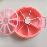 1 Piece Color Medicine Box Pillbox Dispenser 7 Days Weekly Portable.