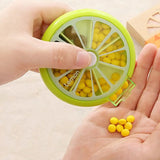 1 Piece Color Medicine Box Pillbox Dispenser 7 Days Weekly Portable.