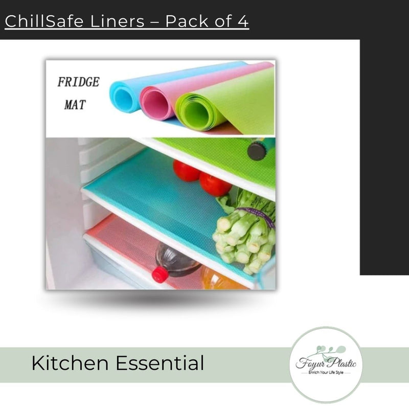 Anti-Bacterial Fridge Mat, Non-stick Roll ( Pack of 4 )