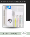 Toothpaste Dispenser & Brush Holder