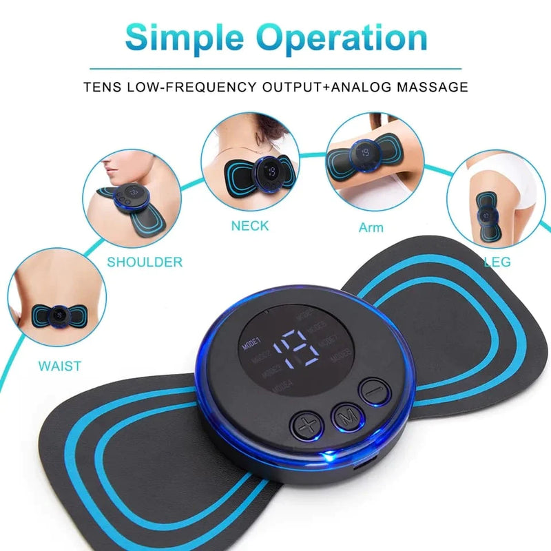 Mini Butterfly EMS Electronic Pulse Massager