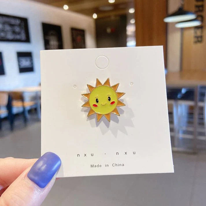 Cute Morning Sun Pin Brooch