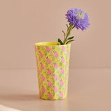 1 Piece - Floral Design Plastic Water Glass.